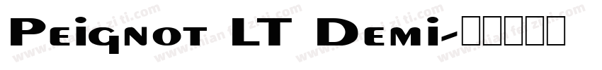 Peignot LT Demi字体转换